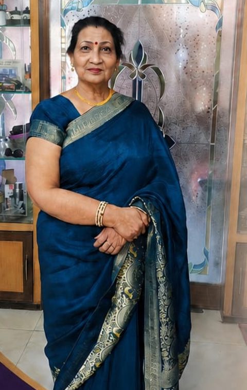 Mrs. Madhu Sharma at her healing space in Kaithal
